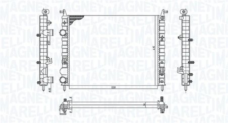 Radiator racire motor Magneti Marelli 350213196400