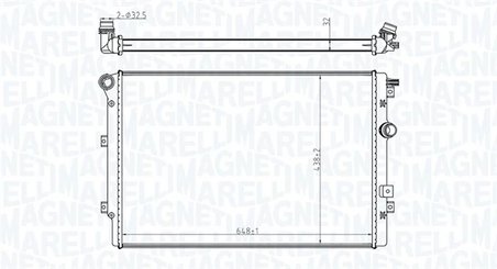 RADIATOR RACIRE MOTOR MAGNETI MARELLI 350213196800 - Compatibil cu SEAT, VW