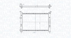 Radiator racire motor Magneti Marelli 350213196400