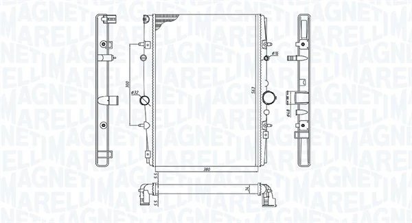 RADIATOR RACIRE MOTOR MAGNETI MARELLI 350213199400 - Compatibil cu CITROEN, PEUGEOT