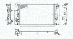 Radiator racire motor Magneti Marelli 350213200600