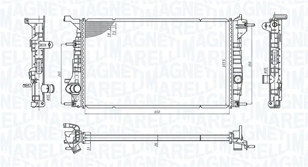 Radiator racire motor Magneti Marelli 350213200600