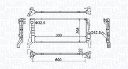 Radiator racire motor Magneti Marelli 350213202700