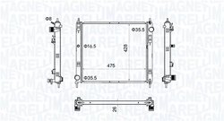 Radiator racire motor Magneti Marelli 350213205500