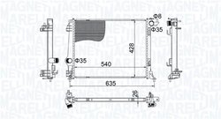 RADIATOR RACIRE MOTOR MAGNETI MARELLI 350213207400 - Compatibil cu RENAULT