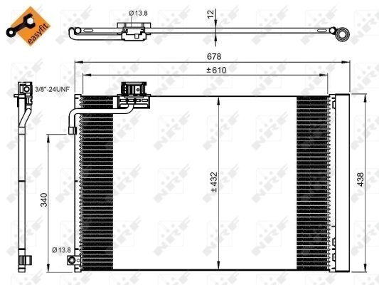 Radiator climatizare NRF 350214
