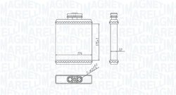 SCHIMBATOR CALDURA INCALZIRE HABITACLU MAGNETI MARELLI 350218412000 - Compatibil cu AUDI, SEAT, SKODA, VW