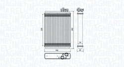 SCHIMBATOR CALDURA INCALZIRE HABITACLU MAGNETI MARELLI 350218471000 - Compatibil cu AUDI