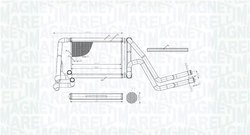 SCHIMBATOR CALDURA INCALZIRE HABITACLU MAGNETI MARELLI 350218488000 - Compatibil cu HYUNDAI, KIA