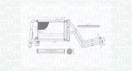 Schimbator caldura incalzire habitaclu Magneti Marelli 35021