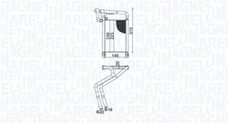 Schimbator caldura incalzire habitaclu Magneti Marelli 35021