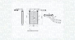 SCHIMBATOR CALDURA INCALZIRE HABITACLU MAGNETI MARELLI 350218490000 - Compatibil cu FIAT