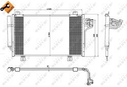 RADIATOR CLIMATIZARE NRF 350229 - Compatibil cu MAZDA