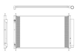 RADIATOR CLIMATIZARE NRF 350321 - Compatibil cu TOYOTA