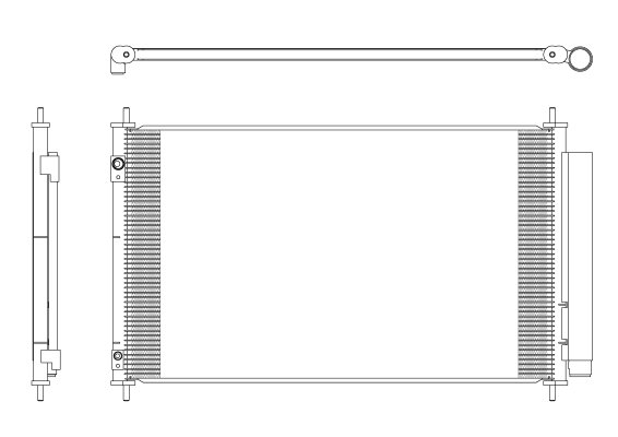 RADIATOR CLIMATIZARE NRF 350321 - Compatibil cu TOYOTA