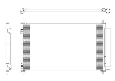 RADIATOR CLIMATIZARE NRF 350321 - Compatibil cu TOYOTA