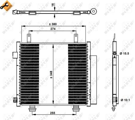 Radiator climatizare NRF 350337