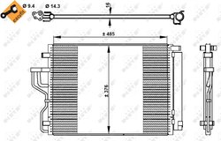 RADIATOR CLIMATIZARE NRF 350334 - Compatibil cu HYUNDAI