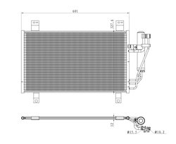 RADIATOR CLIMATIZARE NRF 350361 - Compatibil cu MAZDA