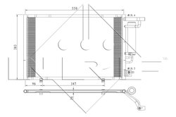 Radiator climatizare NRF 350396