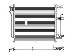 Radiator climatizare NRF 350422