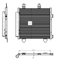 RADIATOR CLIMATIZARE NRF 350445 - Compatibil cu TOYOTA