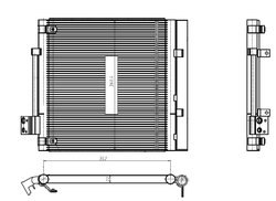 RADIATOR CLIMATIZARE NRF 350448 - Compatibil cu TESLA