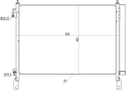 Radiator climatizare NRF 350460