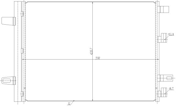Radiator climatizare NRF 350465