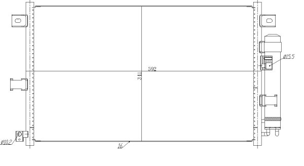 Radiator climatizare NRF 350481