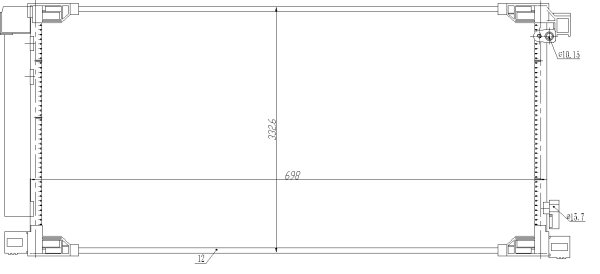 Radiator climatizare NRF 350498