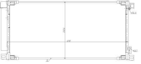 Radiator climatizare NRF 350498