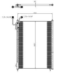 RADIATOR CLIMATIZARE NRF 350503 - Compatibil cu MERCEDES-BENZ