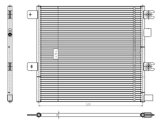 Radiator climatizare NRF 350504