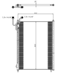 RADIATOR CLIMATIZARE NRF 350503 - Compatibil cu MERCEDES-BENZ