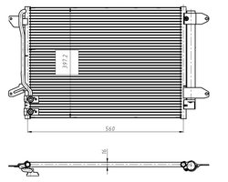RADIATOR CLIMATIZARE NRF 350507 - Compatibil cu VW