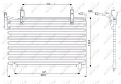 Radiator climatizare NRF 35071