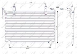 RADIATOR CLIMATIZARE NRF 35071 - Compatibil cu JAGUAR