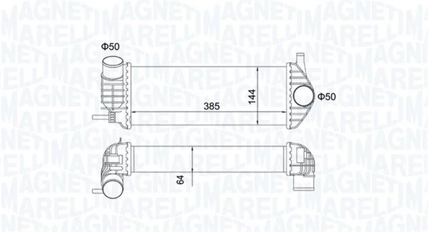 INTERCOOLER MAGNETI MARELLI 351319204480 - Compatibil cu RENAULT