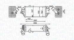 INTERCOOLER MAGNETI MARELLI 351319205690 - Compatibil cu HYUNDAI, KIA