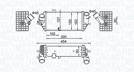 INTERCOOLER MAGNETI MARELLI 351319205690 - Compatibil cu HYUNDAI, KIA