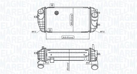 INTERCOOLER MAGNETI MARELLI 351319205770 - Compatibil cu HYUNDAI