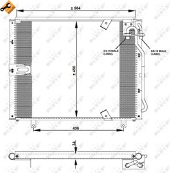 Radiator climatizare NRF 35132