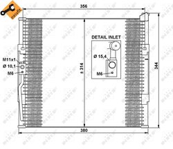 RADIATOR CLIMATIZARE NRF 35146 - Compatibil cu HONDA