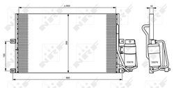 RADIATOR CLIMATIZARE NRF 35183 - Compatibil cu OPEL, VAUXHALL