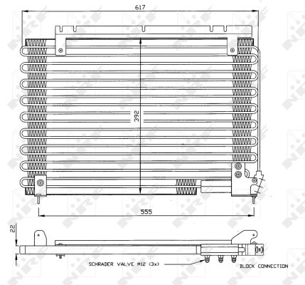 RADIATOR CLIMATIZARE NRF 35191 - Compatibil cu VOLVO