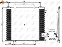 Radiator climatizare NRF 35228