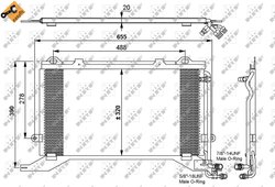 RADIATOR CLIMATIZARE NRF 35240 - Compatibil cu MERCEDES-BENZ