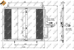 RADIATOR CLIMATIZARE NRF 35244 - Compatibil cu MERCEDES-BENZ