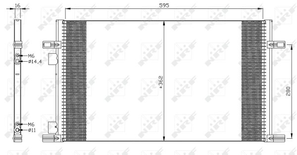 RADIATOR CLIMATIZARE NRF 35298 - Compatibil cu RENAULT